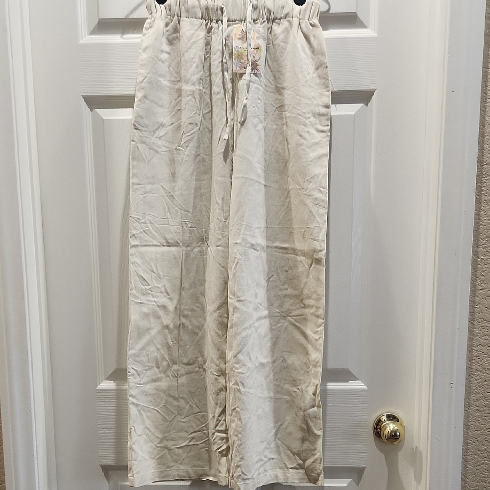 Elegant Cream Women's Pants